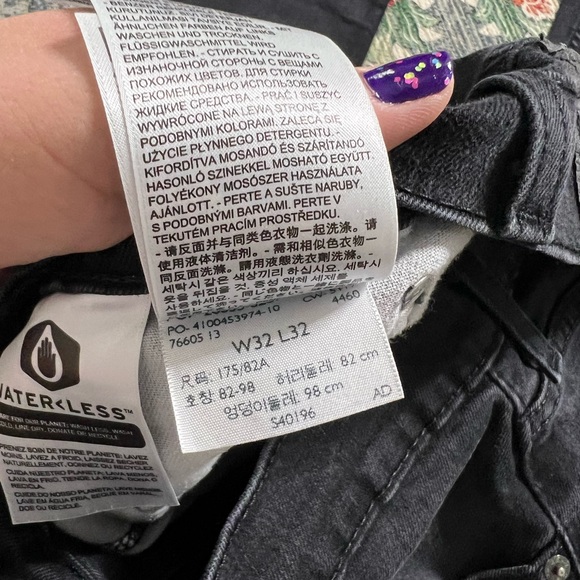 Levi’s black slim 512 denim jeans - Picture 6 of 8